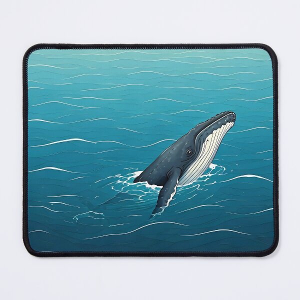 Item preview, Lonely whale in the ocean designed and sold by NatalieOlan.