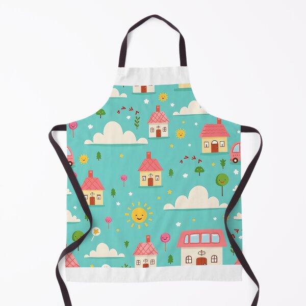 Item preview, Happy Town Seamless Pattern designed and sold by Rosaliartbook.