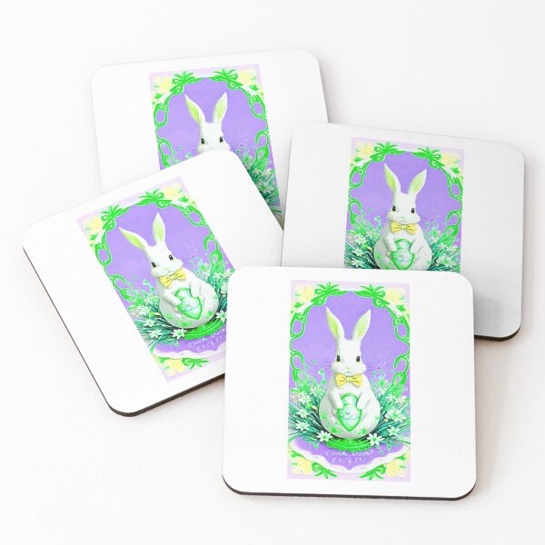 Item preview, Bunny Easter Floral - Spring Art designed and sold by Earth Nature Creations.