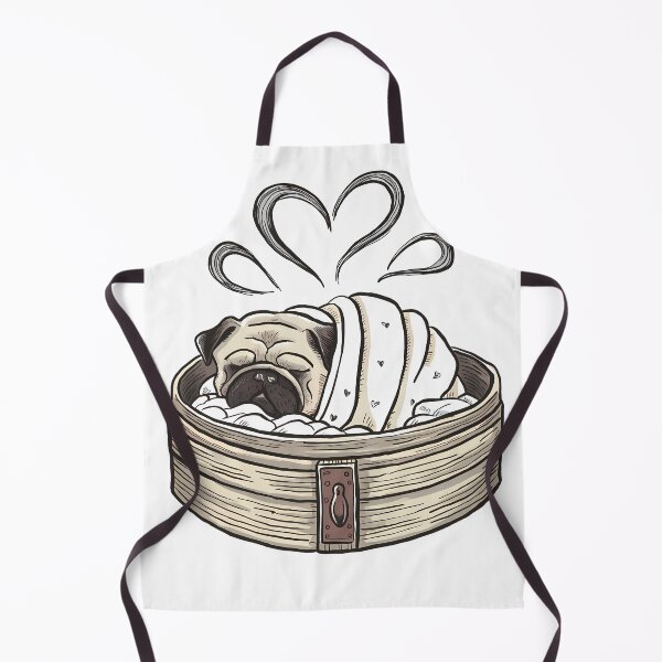 Item preview, Pug Bao Bun – Cute Sleeping Dog Illustration designed and sold by KateVil.