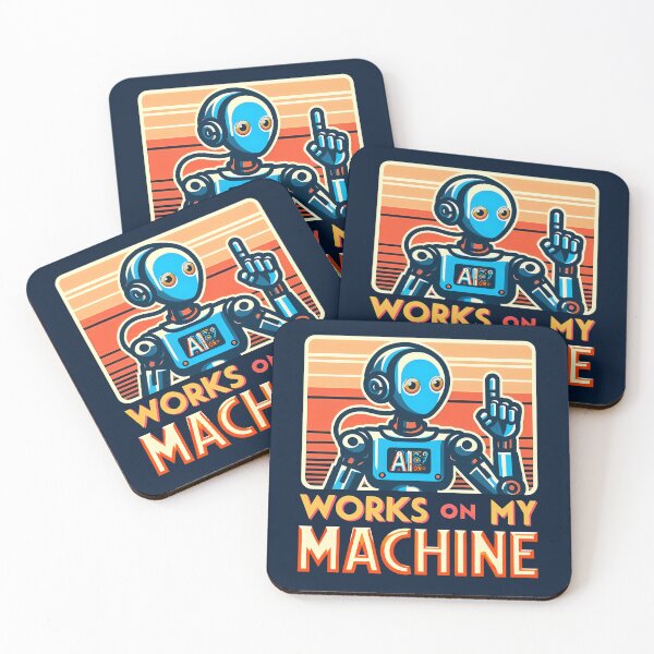 Item preview, Works on my Machine, typography designed and sold by maxmaj.