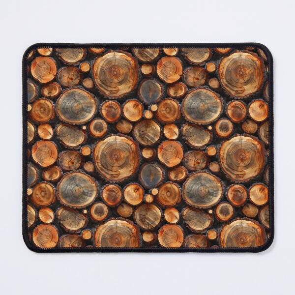 Item preview, Rustic Wood Slice Mosaic designed and sold by NTGUILTY.