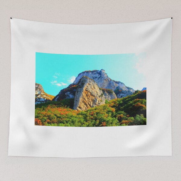 Item preview, View from Gola del Furlo with mountain designed and sold by Kristina Drozd.
