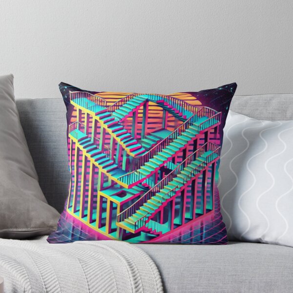 Item preview, Retro Illusions: An 80s Escher Tribute designed and sold by annenambiro.