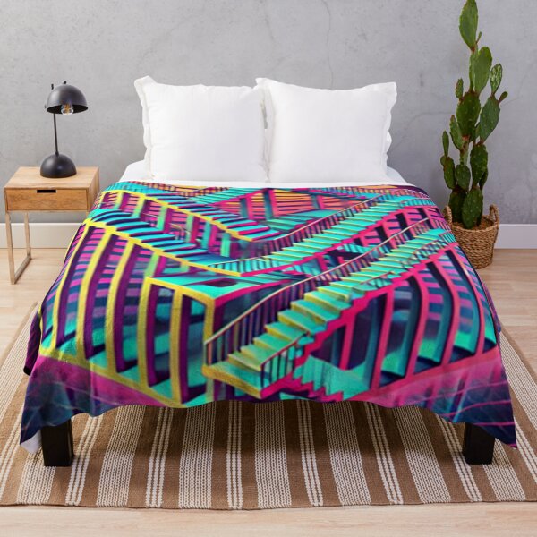 Item preview, Retro Illusions: An 80s Escher Tribute designed and sold by annenambiro.