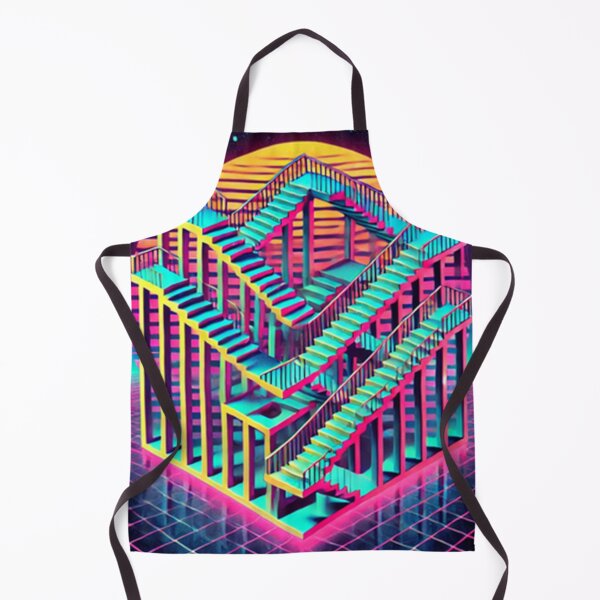 Item preview, Retro Illusions: An 80s Escher Tribute designed and sold by annenambiro.