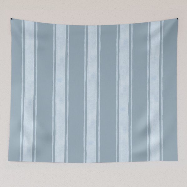 Artikelvorschau, Breite Streifen in Himmeltönen entworfen und verkauft von The Cozy Stripe | Modern Textile Stories.