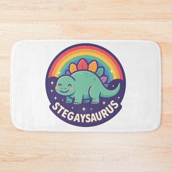 Item preview, Stegaysaurus – Cute Rainbow Dinosaur Pride Sticker | LGBTQ+ Funny Dino Design designed and sold by WAUZ.