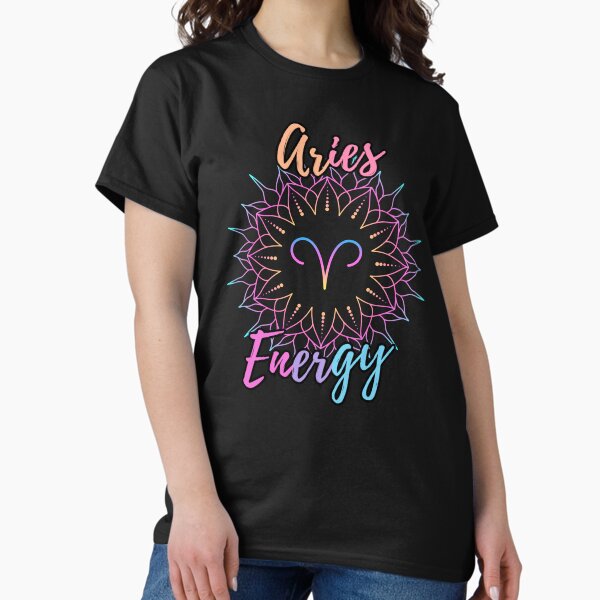 Artikel-Vorschau von Widder-Energie-Lotus-Sternzeichen-Design, designt und verkauft von HAHA Tees & Things.