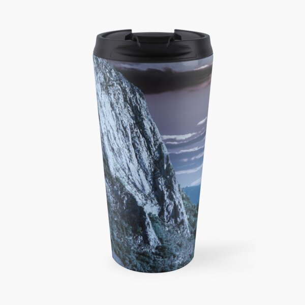 cliffs of Trascau mountains canyon at night Travel Mug