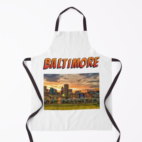 Item preview, Baltimore, Maryland Inner Harbor Skyline- White designed and sold by Trendi61.