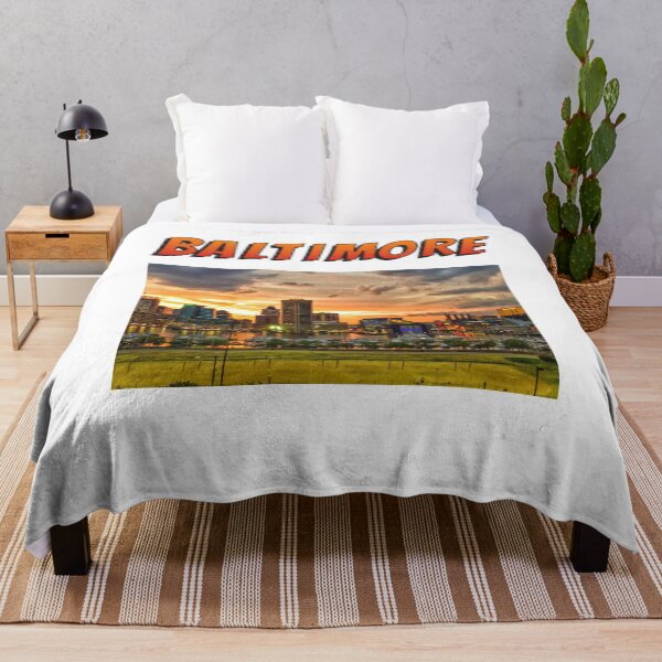 Item preview, Baltimore, Maryland Inner Harbor Skyline- White designed and sold by Trendi61.