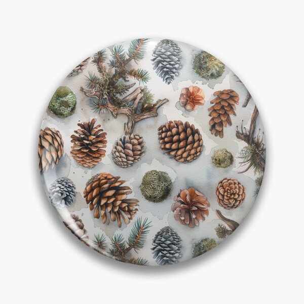 Item preview, Watercolor Pinecone Collection designed and sold by NTGUILTY.