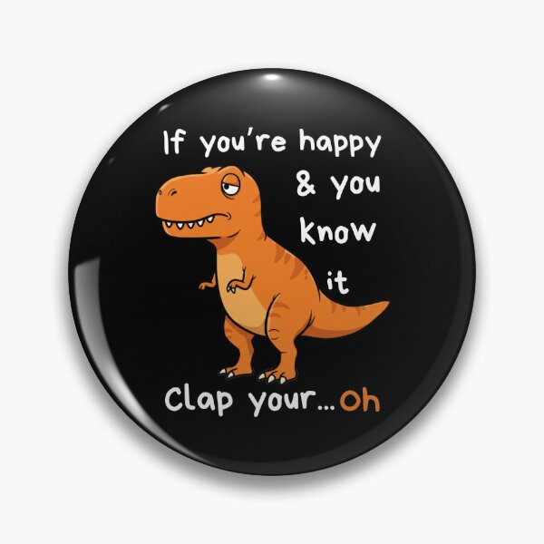 Item preview, Funny Dino Clap Joke Cartoon Your Hands: Playful T-Rex and Happy designed and sold by Imaginarium Design.