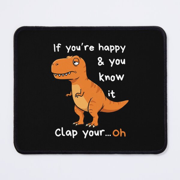 Item preview, Funny Dino Clap Joke Cartoon Your Hands: Playful T-Rex and Happy designed and sold by Imaginarium Design.