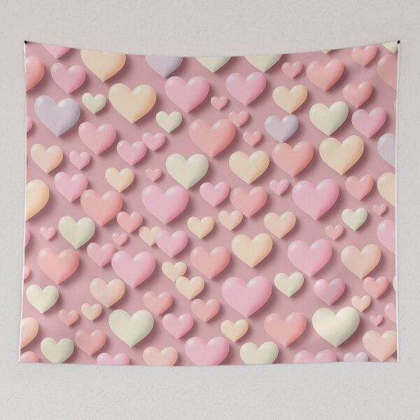 Item preview, Pastel hearts pattern designed and sold by NatalieOlan.