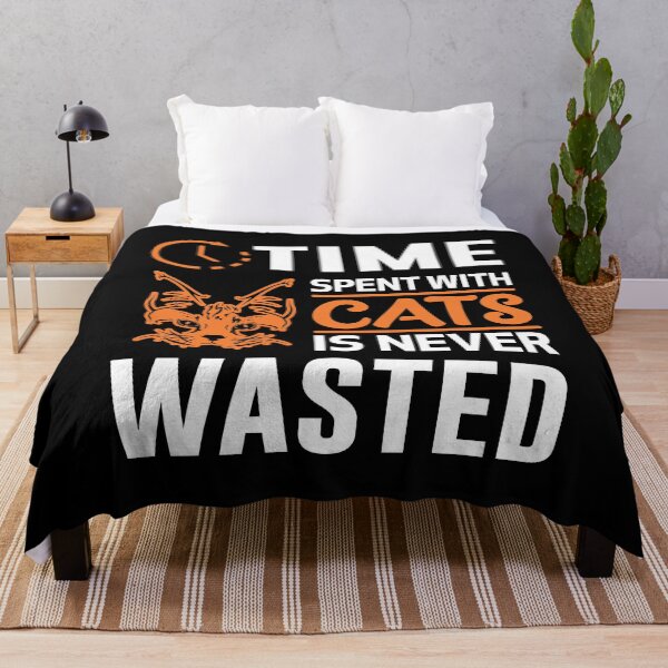 Artikelvorschau, Zeit mit Katzen verbrachte nie verschwendete Kunst entworfen und verkauft von Witty Shirts.