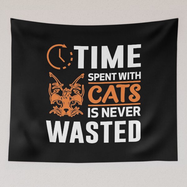 Artikelvorschau, Zeit mit Katzen verbrachte nie verschwendete Kunst entworfen und verkauft von Witty Shirts.