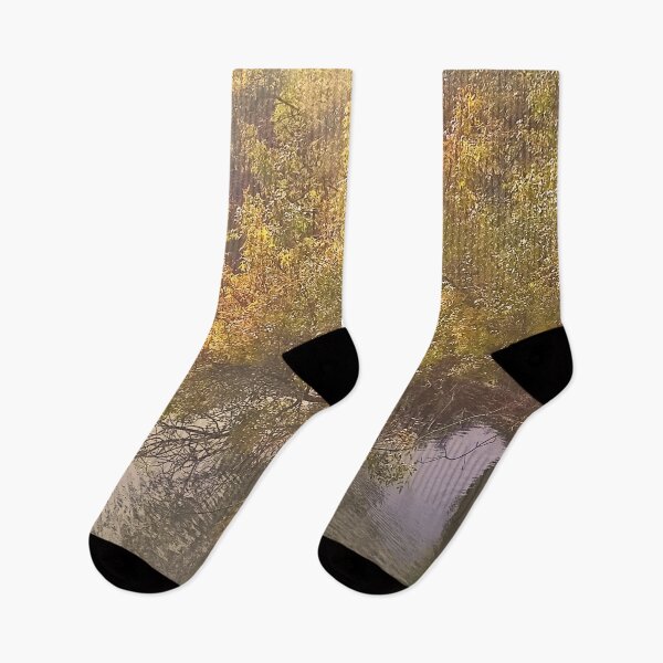 Item preview, Silent Autumn – River in the Mist- River in the Fog designed and sold by branaghbel.