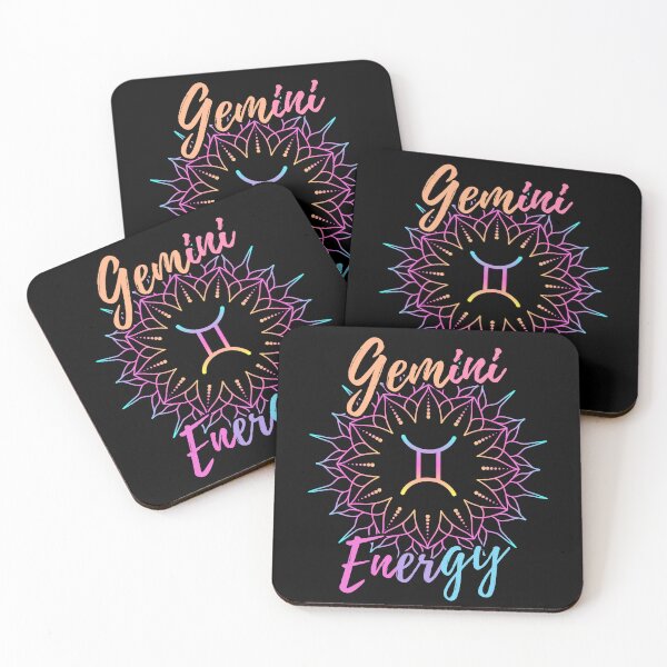 Item preview, Gemini Energy Lotus Zodiac Symbol designed and sold by HAHA Tees & Things.