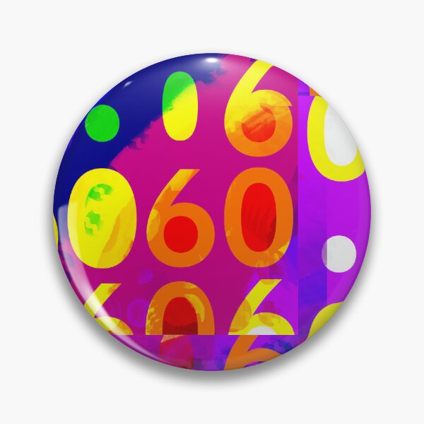 Item preview, “60” | Celebrating your 60th Birthday! designed and sold by LiseHoltArt.
