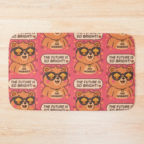 Item preview, The Future Is So Bright – Kawaii Bear Dark Humor Art designed and sold by Cheeky Companions.