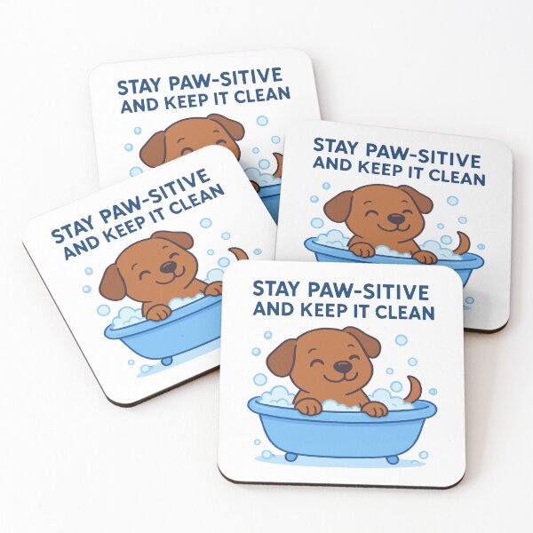 Item preview, Dog Bath: Stay Paw-Sitive And Keep It Clean designed and sold by printmala.