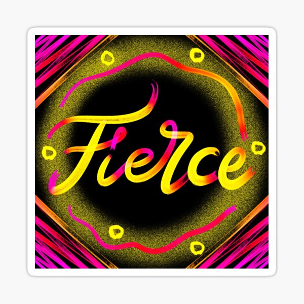 Item preview, Fierce lettering  designed and sold by Script & Scribble .