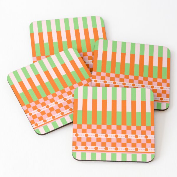 Item preview, 70s Pop Art Geometric Pink Orange Lime Seamless Repeat  designed and sold by Sharon Schwalbe.