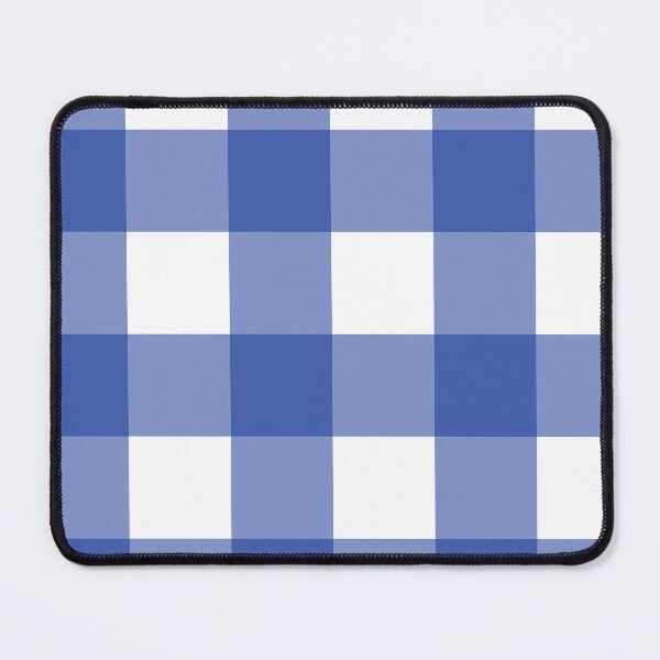Item preview, Gingham 10 blue designed and sold by ThreadBorne.