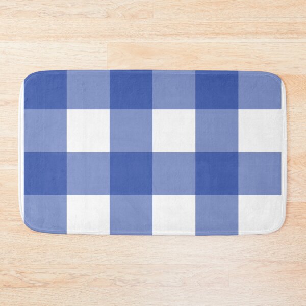 Item preview, Gingham 10 blue designed and sold by ThreadBorne.