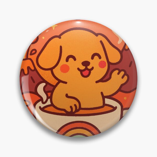 Item preview, Everything’s Fine – Kawaii Lava Dog Sarcastic Art designed and sold by Cheeky Companions.