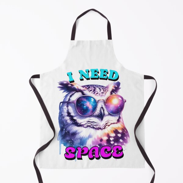 Item preview, I Need Space – Vibrant Cosmic Owl Watercolor T-Shirt designed and sold by MTeesGA.