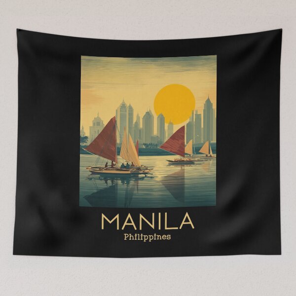 Item preview, A Vintage Illustration of Manila - Philippines  designed and sold by GoodOldVintage.