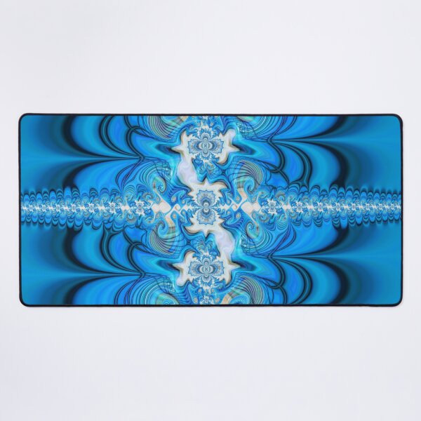 Item preview, Azure Cascade: A Frozen Fractal Flow designed and sold by bloorose.