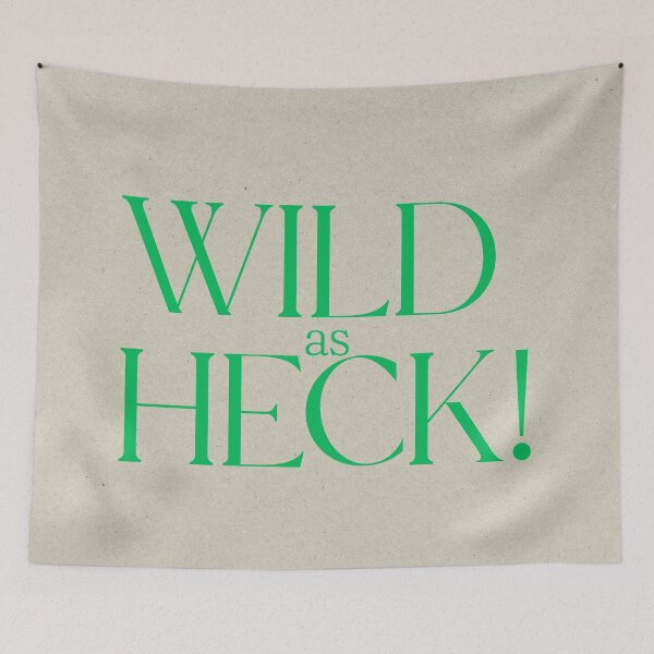 Item preview, Wild as Heck Bold Playful Typography Quote Design designed and sold by Stickers by @molllyclare.