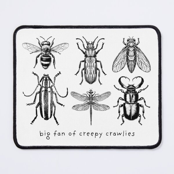 Artikelvorschau, big fan of creepy crawlies sketch art entworfen und verkauft von MulberryMarket.