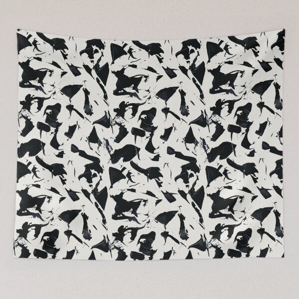 Item preview, Abstract Ink Marks in black and white  designed and sold by DesignsbyRoochita Studio.