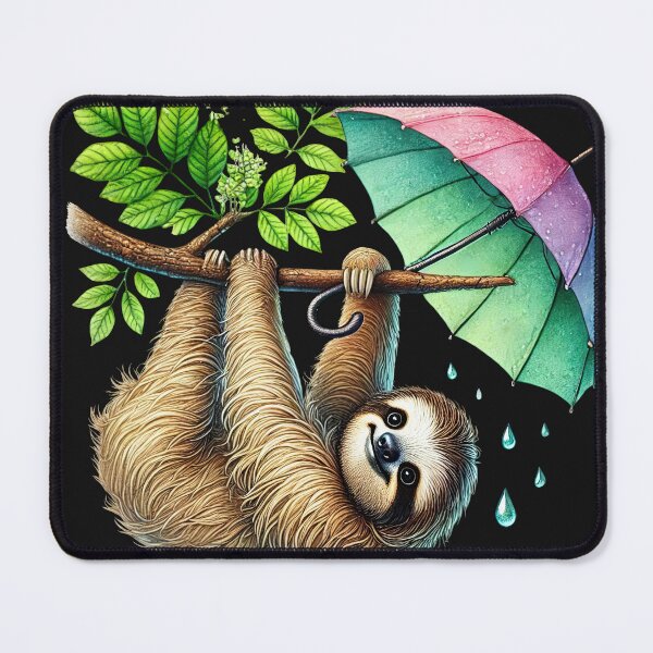 Item preview, Motivational Sloth Don't Let A Little Storm Disturb Your Dilly-Dallying designed and sold by AlienOccupation.