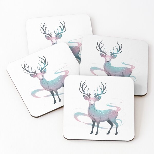 Item preview, Enchanted Spirit Deer with Flowing Energy designed and sold by BirdsnStuff.
