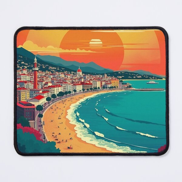 Item preview, San Sebastián Retro Poster | Digital Pop Art Print | Colorful Beach City Art | Vintage Spain Travel Wall Decor | Coastal Vibes Artwork designed and sold by PaintedPixels01.