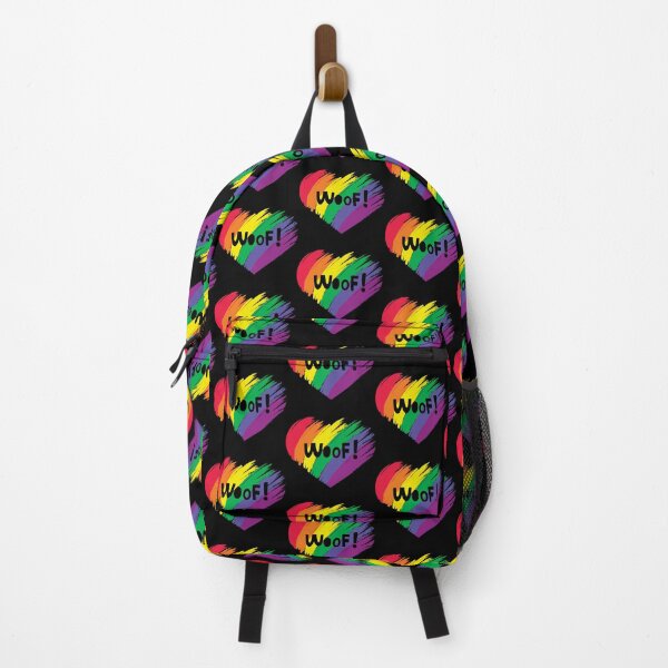 Item preview, Woof! PRIDE Heart – LGBTQ Rainbow Flag Dog Lover Design designed and sold by Fredster1966.