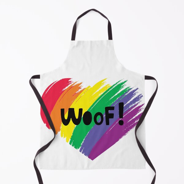 Item preview, Woof! PRIDE Heart – LGBTQ Rainbow Flag Dog Lover Design designed and sold by Fredster1966.