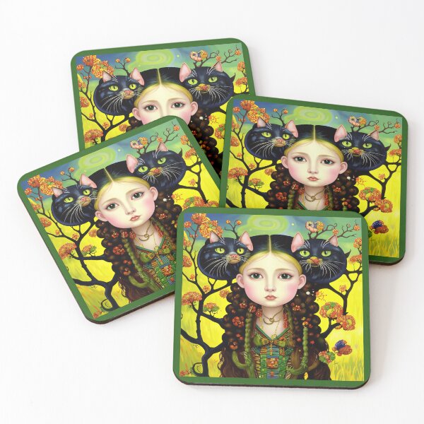 Item preview, Beautiful girl with a cat. designed and sold by Natalia-Vlad.