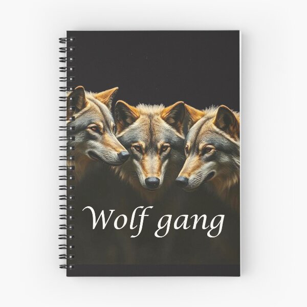 Item preview, Fun Wolf gang Pun Wolves in a Gang quote or saying designed and sold by countrymouse.