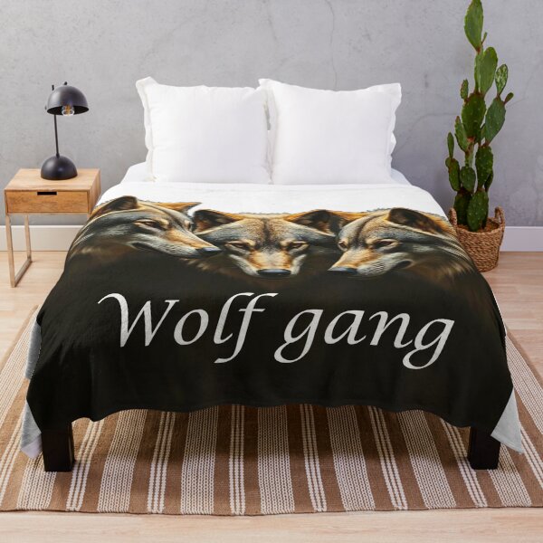 Item preview, Fun Wolf gang Pun Wolves in a Gang quote or saying designed and sold by countrymouse.
