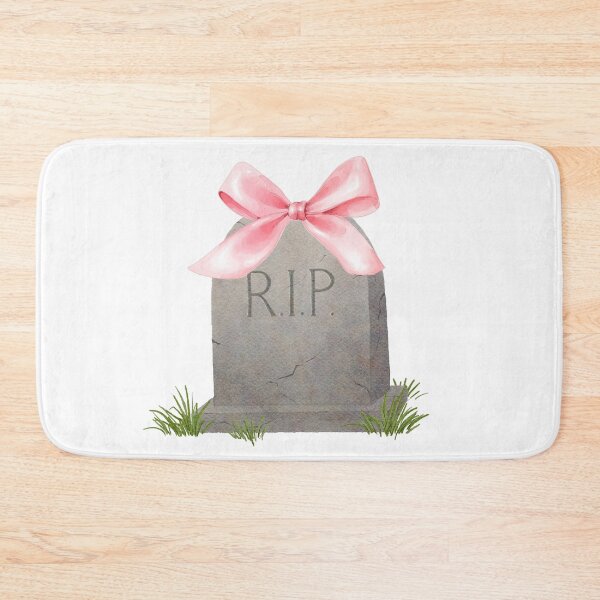 Item preview, RIP Tombstone with Pink Bow – Coquette Halloween, Summerween Spooky Cute Aesthetic designed and sold by DivinePassion.
