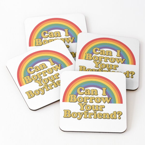 Item preview, Can I Borrow Your Boyfriend? – Retro Queer Rainbow Flirt Design | Haus Of Sin designed and sold by Haus Of Sin.