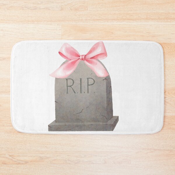 Item preview, RIP Tombstone with Pink Bow – Coquette Halloween, Summerween Spooky Cute Aesthetic designed and sold by DivinePassion.