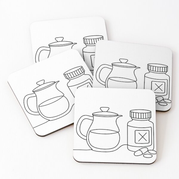 Item preview, Caffeine & Meds designed and sold by MindsInBloom.